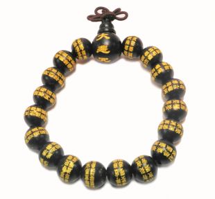 黑檀木大悲咒手珠