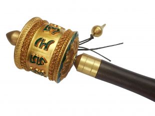 綠度母心咒手搖轉經輪