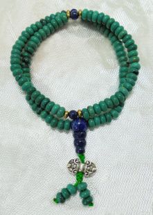 綠松石念珠(算盤型) 6x4 mm